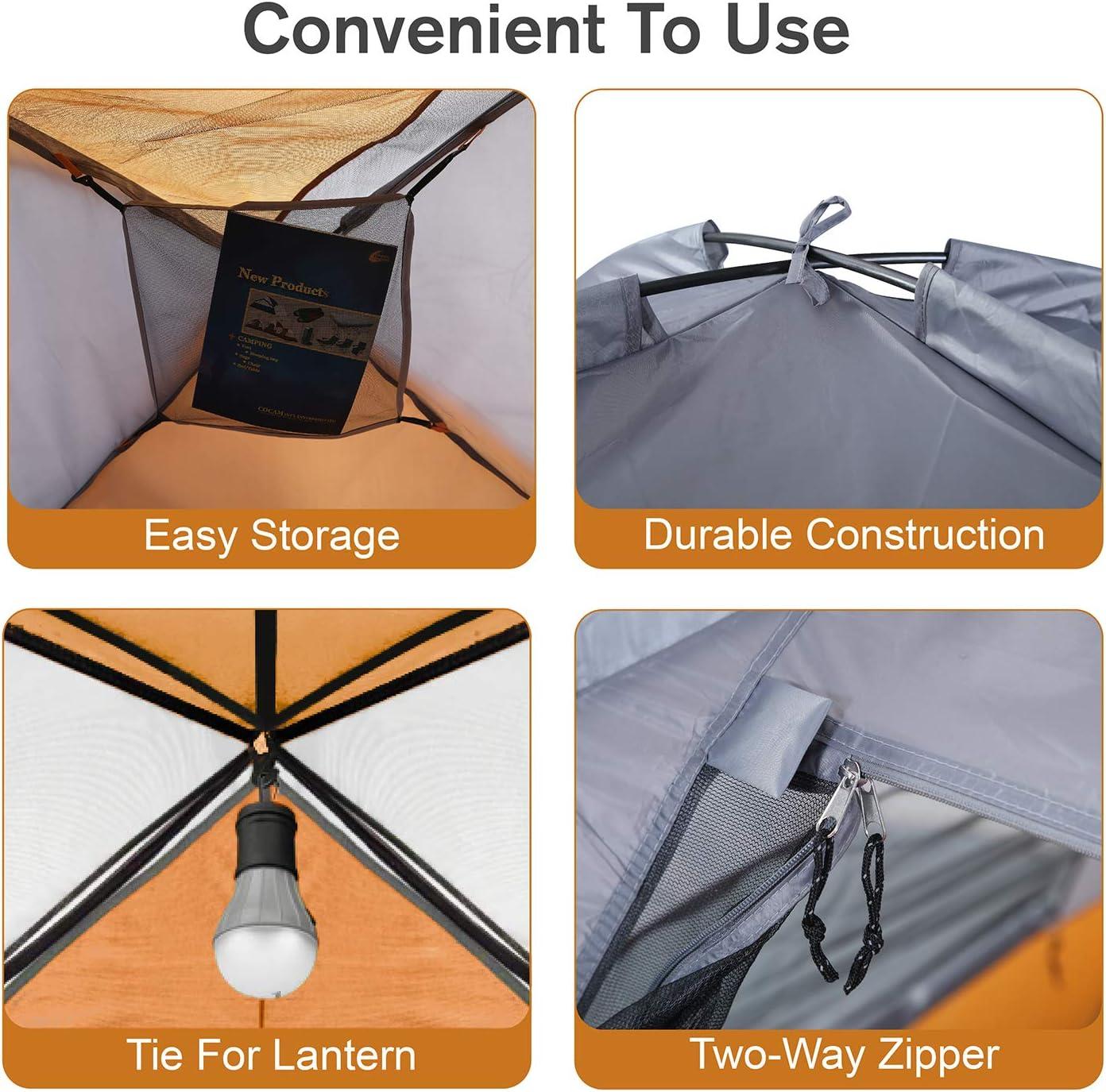 image:imageALPHA CAMP 34 Person Camping Dome Tent with Carry Bag Lightweight Waterproof Portable Backpacking Tent for Outdoor CampingHiking