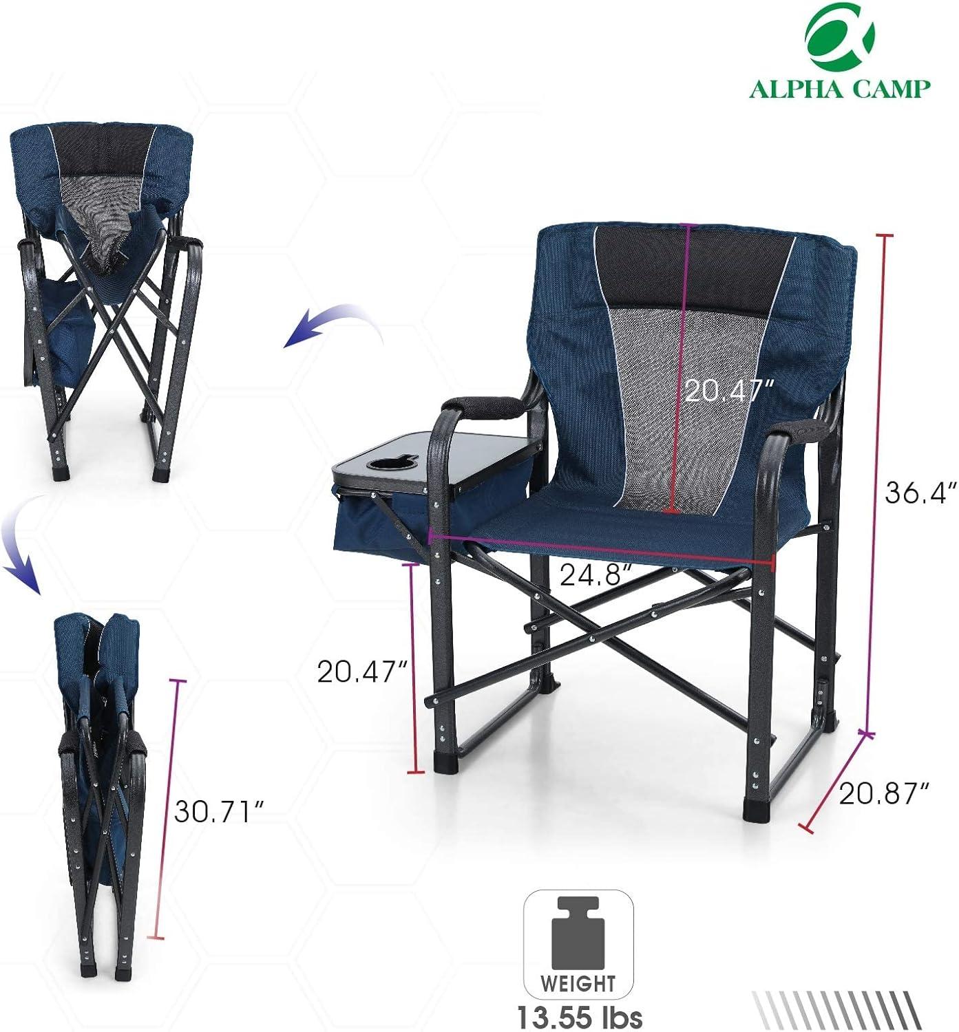 image:imageALPHA CAMP Director ChairBluelow Back