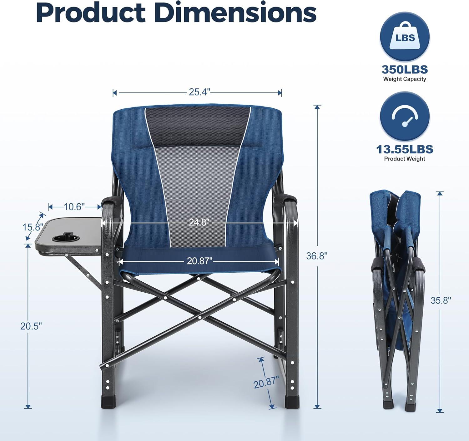 image:imageALPHA CAMP Director ChairBluewithout Cooler Bag