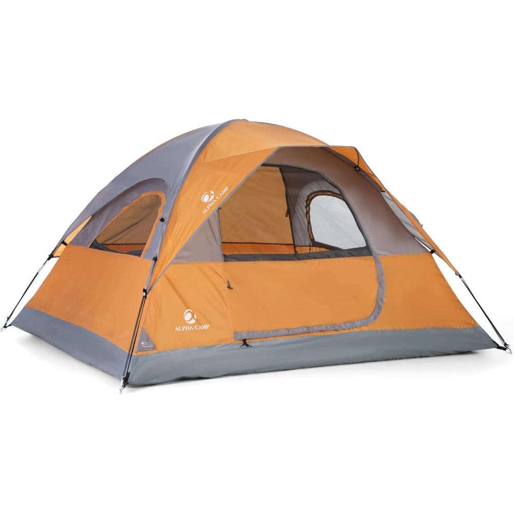 image:imageALPHA CAMP 34 Person Camping Dome Tent with Carry Bag Lightweight Waterproof Portable Backpacking Tent for Outdoor CampingHiking